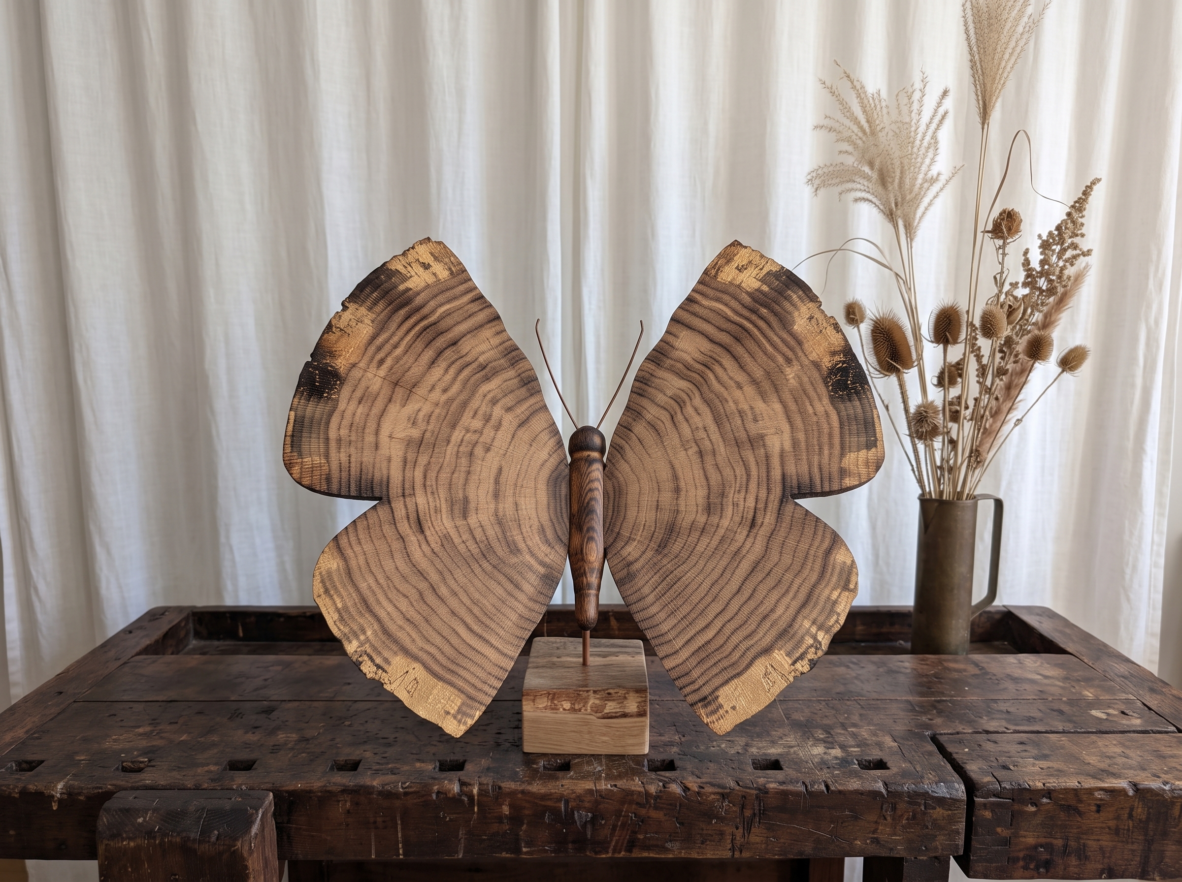 Schmetterling aus Eichenholz, Ansicht 8