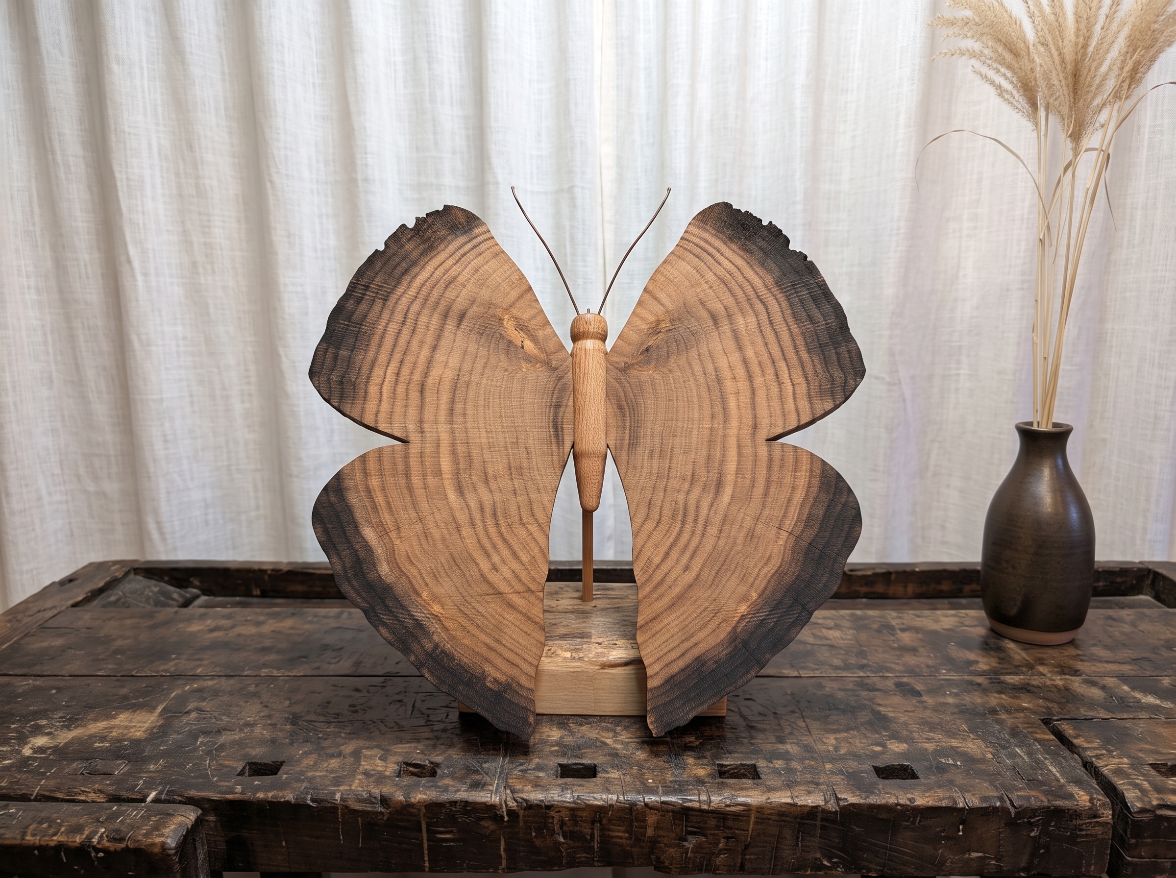 Schmetterling aus Eichenholz, Ansicht 9