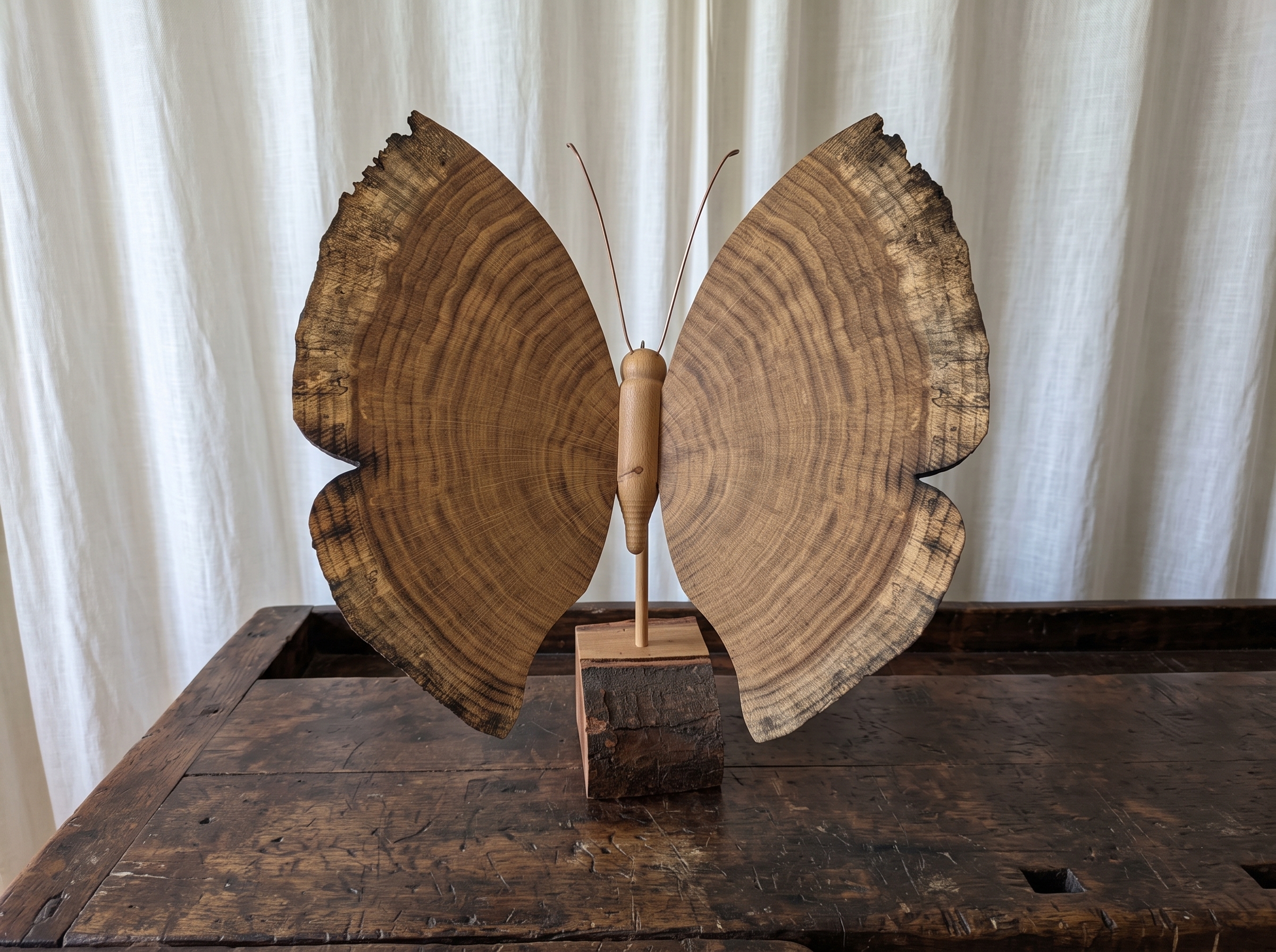 Schmetterling aus Eichenholz, Ansicht 10