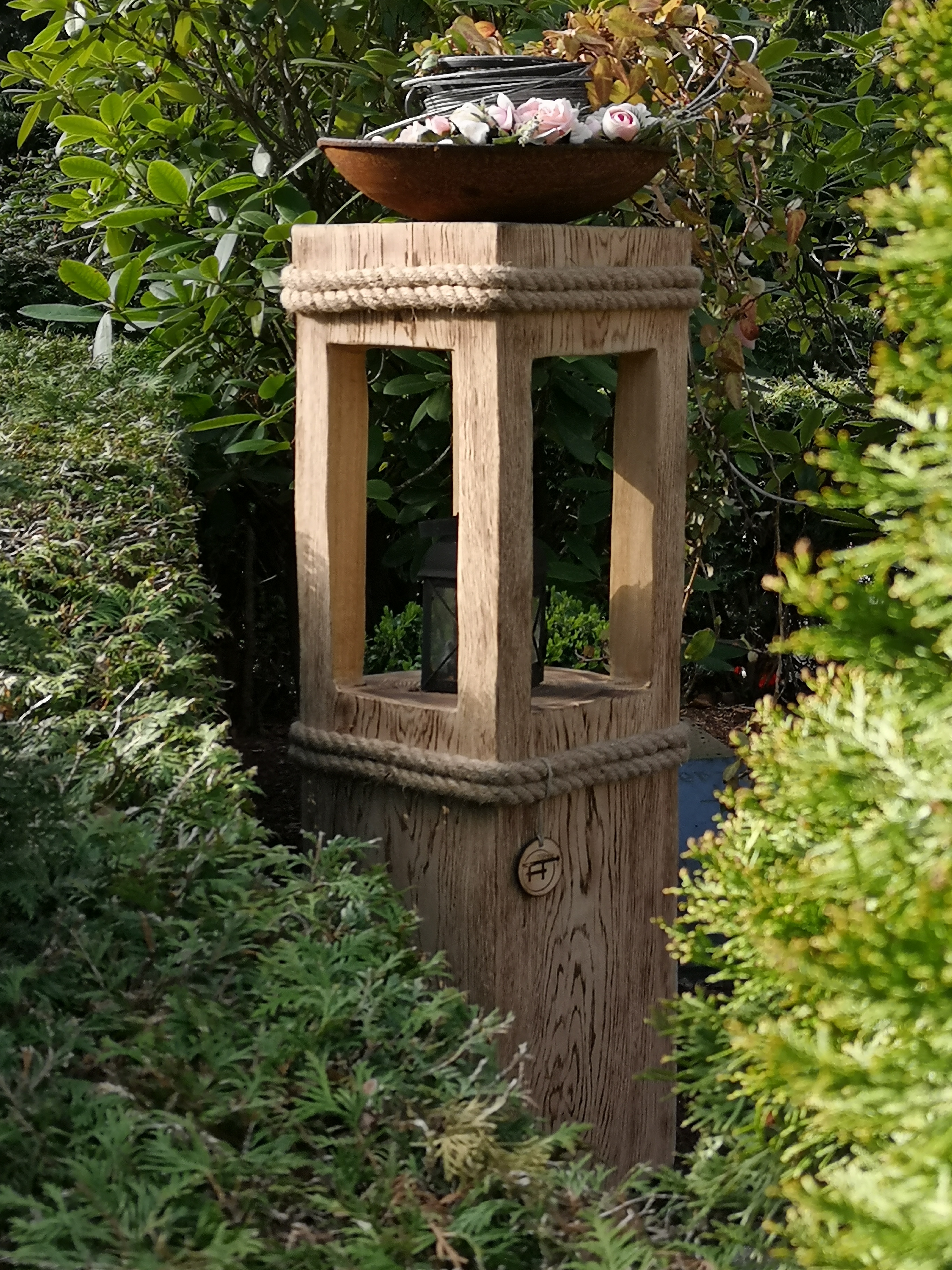 Eichenstele, geflammt, Ansicht 6